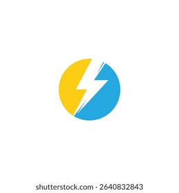 energy icon  lightning icon vector
