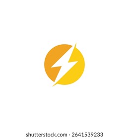 energy icon  lightning icon vector