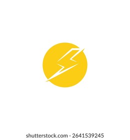 energy icon  lightning icon vector