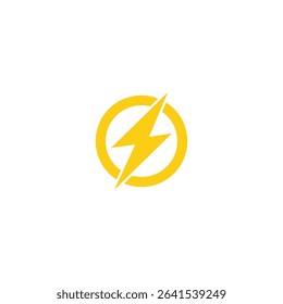 energy icon  lightning icon vector