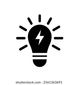 energy icon. energy and lights. sustainable energy. Collection of renewable energy, ecology and green electricity icons. Solid design style.