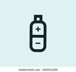 Energy icon line isolated on clean background. Energy icon concept drawing icon line in modern style. Vector illustration for your web site mobile logo app UI design.