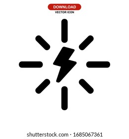 energy icon or logo isolated sign symbol vector illustration - high quality black style vector icons
