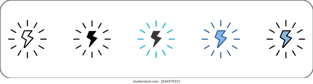 Ilustración multiestilo de Energy Icon Pack