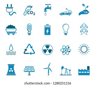 energy icon set