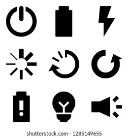 Energy icon set