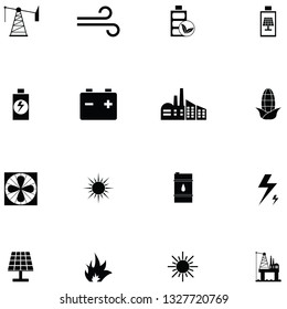 energy icon set