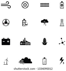 energy icon set