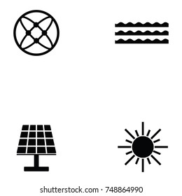 energy icon set