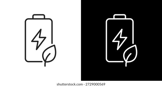 Energiesymbolsatz. Clean Line Design mit hellen und dunklen Versionen für vielseitige Nutzung.