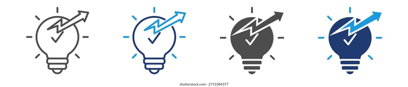 Conjunto de iconos de energía Estilo múltiple