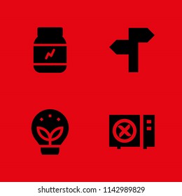 energy icon set. proteins, panel and ecology vector icon for graphic design and web
