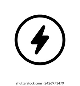 Energy icon. Simple vector sign