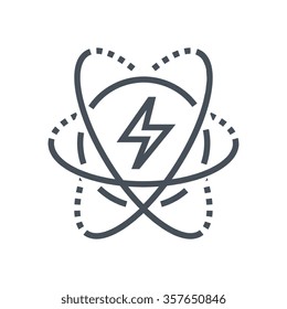 Energy icon suitable for info graphics, websites and print media and  interfaces. Line vector icon.