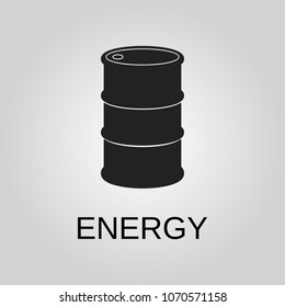 Energy icon. Energy symbol. Flat design. Stock - Vector illustration