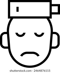 icono de energía. Diseño de estilo lineal delgado aislado sobre fondo blanco