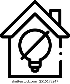 energy icon. Thin Linear Style Design Isolated On White Background