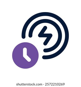energy icon. vector dual tone icon for your website, mobile, presentation, and logo design.