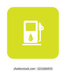 Energiesymbol, Vektorbild mit gelbem Hintergrund mit weißen Linien.