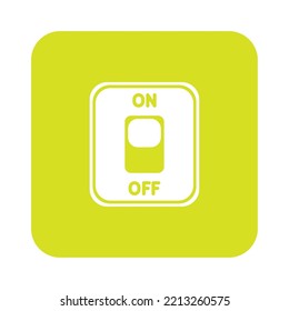 energy icon vector image with yellow background with white lines.
