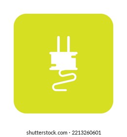 energy icon vector image with yellow background with white lines.