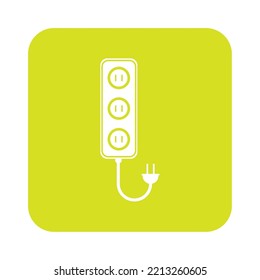 energy icon vector image with yellow background with white lines.