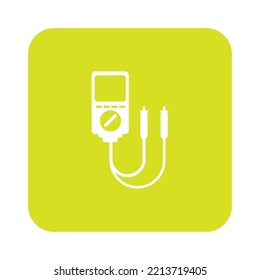 energy icon vector image with yellow background with white lines.