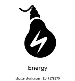 Energy icon vector isolated on white background for your web and mobile app design, Energy logo concept