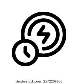 energy icon. vector line icon for your website, mobile, presentation, and logo design.