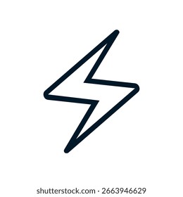Energiesymbol, Vektor-Logo-Zeichen, Illustration, Form, Design, UX UI-Symbol, bearbeitbare EPS