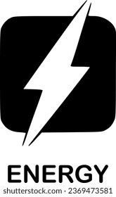 energy icon vector symbol design illustration