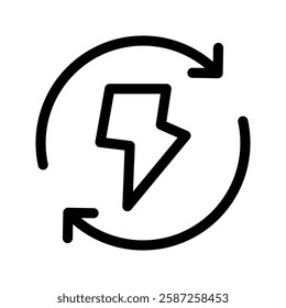 Energy Icon Vector Symbol Design Illustration