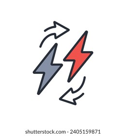 Energy icon. vector.Editable stroke.linear style sign for use web design,logo.Symbol illustration.