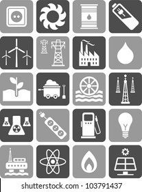 Energy icons