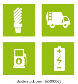 energy icons over white background vector illustration 