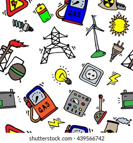 Energy Icons Pattern