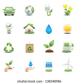 Conjunto de iconos de energía