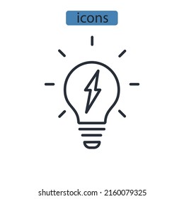 Energy icons  symbol vector elements for infographic web