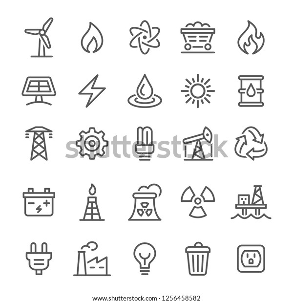 Energy Icons - Vector Line\
Series