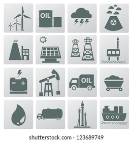 Energy icons,vector
