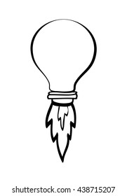 Energy and idea design. light bulb icon. vector graphic