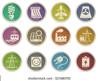 Energy and Industry Icon Set