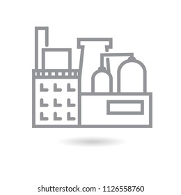 Energy industry icon . Vector Line Icons.