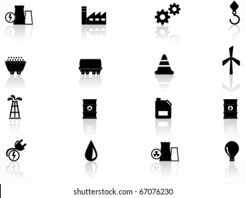 Energy and industry icons set