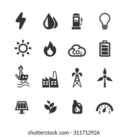 Energy and Industry icons,Vector