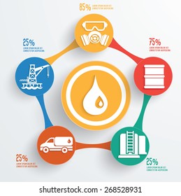 Energy and industry on buttons, info graphic design,clean vector