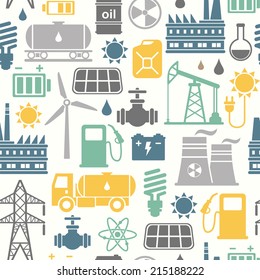 energy industry seamless background