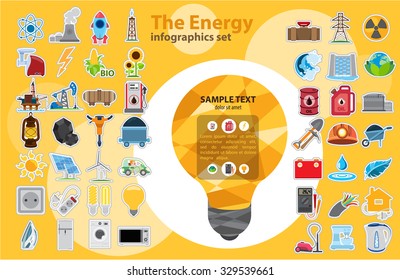 The energy infographic, modern infographic template