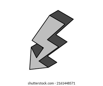 Energy isometric design icon. Vector web illustration. 3d colorful concept