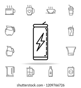 energy jar dusk icon. Drinks & Beverages icons universal set for web and mobile